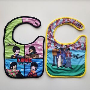 Daphyls The Beatles LOVE Bibs 2 Pack, New without Tag